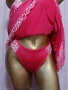 2XL К-т розова нощница и бикина, снимка 4