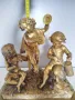 БРОНЗОВА СКУЛПТУРА 19-ВЕК Франция ДЕЦА МУЗИКАНТИ ВЪВ ПОЗЛАТА , снимка 18