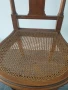 Френски ретро дървен стол с ратанова седалка 95см, снимка 5