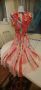 Стилна рокля на марката ASOS  червена с флорални мотиви, снимка 2