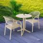 Градински комплект - маса и 2 стола в ратанов дизайн, снимка 8