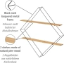 Стенна етажерка от борово дърво и метал WENKO, снимка 4