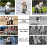Водоустойчиви ботуши за кучета Bworppy, със здрава гумена подметка, сиви, размер L, снимка 5