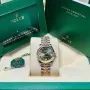 Rolex Datejust 36mm Two-Tone Yellow Gold Green Dial Diamond Automatic Дамски Различни Варианти, снимка 2