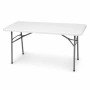 Сгъваема градинска маса 181.5 см бяла правоъгълна, снимка 4