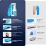 VALSOLE Ортопедични стелки за обувки за поддръжка на свода на плантарен фасциит, сини, размер 43, снимка 5