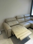 Кожен ъглов диван с лежанка и релакс механизъм 265 на 165, снимка 4