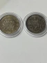Два броя сребърни монети по 1 franc 1917/1918, снимка 1