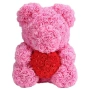 Мече от рози, 25см с подаръчна кутия в 3 цвята, снимка 7