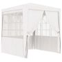 vidaXL Професионална парти шатра със стени 2,5x2,5 м бяла 90 г/м²（SKU:48518, снимка 1 - Градински мебели, декорация  - 45302338
