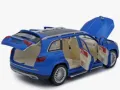 Метален джип Maybach GLS600 със звук и светлини 1/24 син, снимка 4