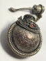 Тибетско/Непалско шишенце-медальон с мотив Гаруда – защитен амулет (сребърна сплав), снимка 4