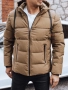 Мъжко зимно ватирано яке с качулка, 4цвята , снимка 6
