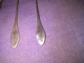 Лъжички малки СССР винтидж мелхиор 5 броя 120мм, снимка 6