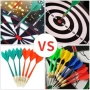 Нов Дартс комплект 42 см с 6 безопасни стрелички за деца и възрастни Мишена, снимка 6