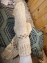 Ръчно плетени дамски чорапи от вълна. Размер 38, снимка 7