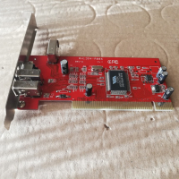 PCI 3+1 Port 1394 FireWire Adapter Card RH1394-A006, снимка 5 - Други - 45009884
