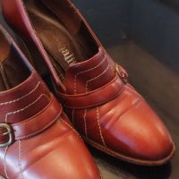 Американски кожени ( от най- фина кожа) пролетни обувки на среден ток. Номер 35-36, снимка 5 - Дамски обувки на ток - 45415786