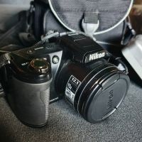 Фотоапарат Nikon coolpix L110 с чанта и зарядно, снимка 1 - Фотоапарати - 45115458