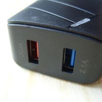 USB зарядно устройство с 2 изхода  TE-820. Протоколи QC2.0 и QC3.0, снимка 5 - Оригинални зарядни - 45344430
