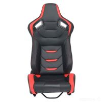 Спортни седалки за автомобил, еко кожа, черни/червени, снимка 3 - Аксесоари и консумативи - 45406378