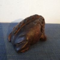 Дървени ръчно изработени статуи.  Костенурка, жаба, птица-пано, образ. , снимка 4 - Декорация за дома - 45485787