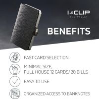 I-CLIP Оригинален мини портфейл с щипка за пари, снимка 4 - Портфейли, портмонета - 45248138