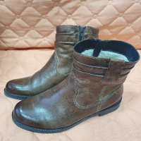 Зимни обувки естествена кожа 42., снимка 3 - Мъжки боти - 44959669