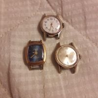 Позлатен руски дамски часовник 3 броя, снимка 2 - Антикварни и старинни предмети - 45828865