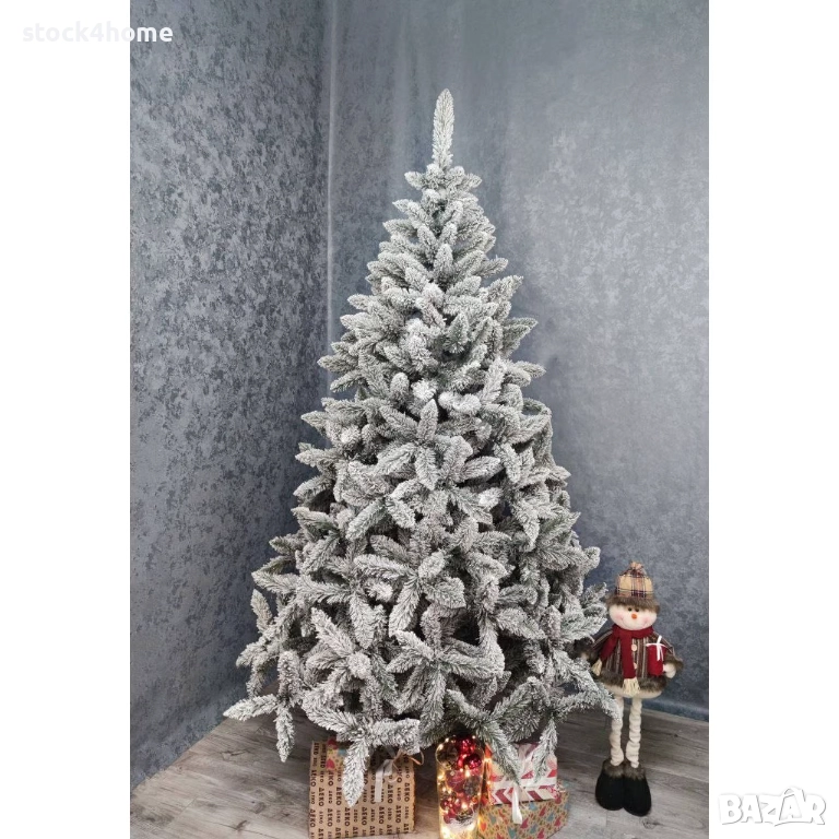 Изкуствена коледна елха Grand Victoria заснежена, Луксозно коледно дърво, снимка 1
