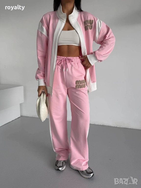 Miu Miu Розов Дамски Комплект НА ЕДРО , снимка 1