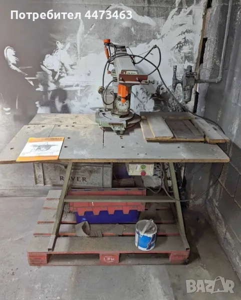 Радиален циркуляр DeWalt  DW8001 монофазен, снимка 1