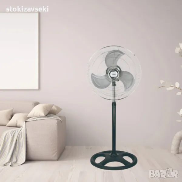 Вентилатор 3 в 1 Rosberg, 70W, 18", на стойка, за стена, настолен, снимка 1