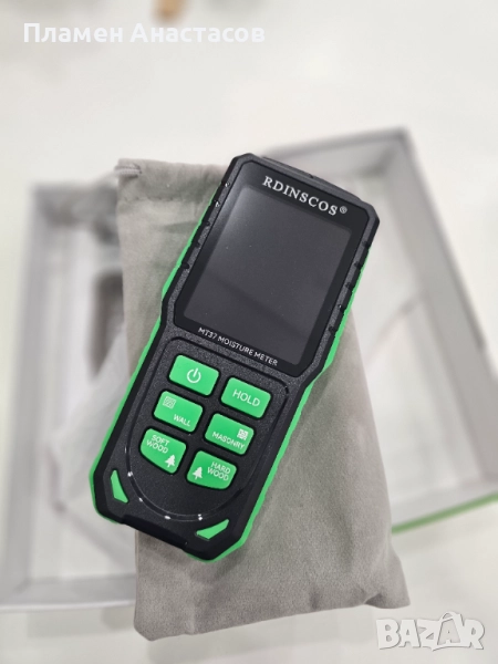  Безконтактен влагомер RDINSCOS MT37 – за стени, дърво, бетон и други, снимка 1