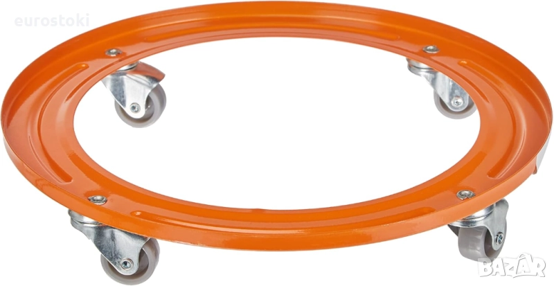 Broncinox 10118 Com Gas  - Метална поставка с колела за бутилка с бутан, за кани за вода, саксии, снимка 1