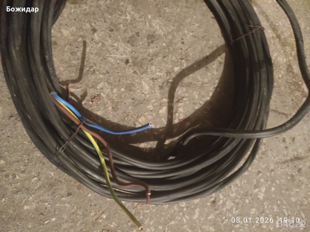 Нов меден кабел 3x10 кв., снимка 1
