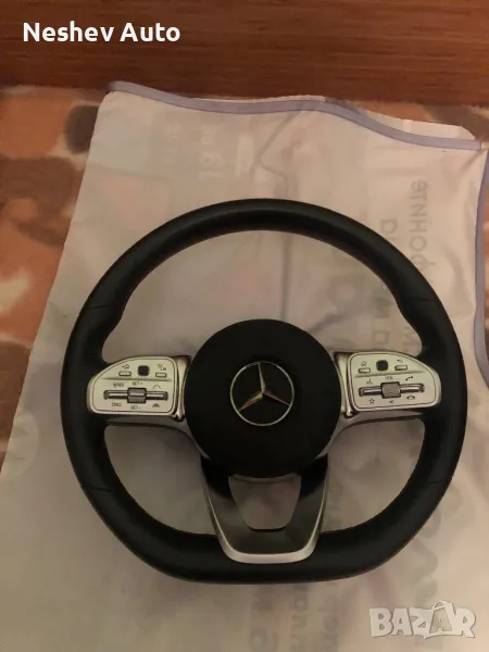 Кожен волан с Airbag за Mercedes W213 W257 W243 W205 W247 W177, снимка 1