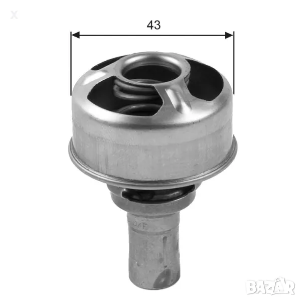 449575 VERNET Термостат 75°C RENAULT Fuego RENAULT 18 RENAULT 4 RENAULT 5 RENAULT 6 / Trafic I      , снимка 1