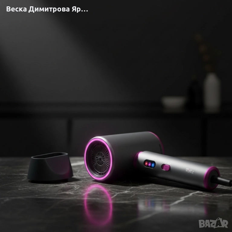 Сешоар Voltz, 2200W – Мощно сушене, лесно управление и прецизен контрол всеки ден, снимка 1