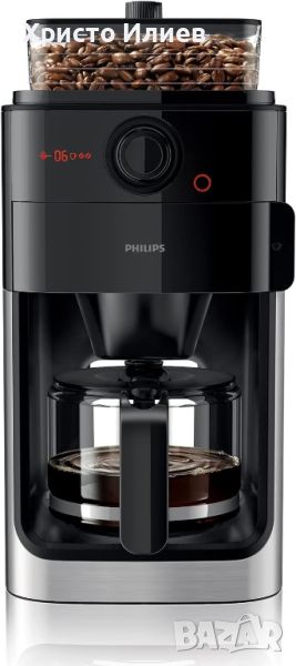 Кафемашина PHILIPS GRIND & BREW HD7767 с кафемелачка и кана, снимка 1