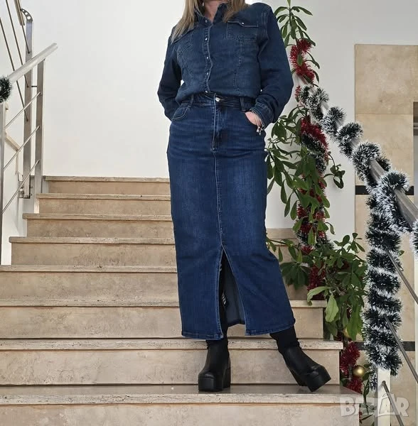 дамски комплект деним, снимка 1