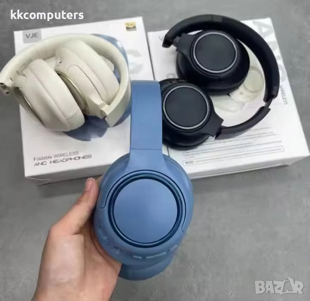 Bluetooth Handsfree Wireless Слушалки VJE87 /Бял/+ANC Баркод : 2404089, снимка 1