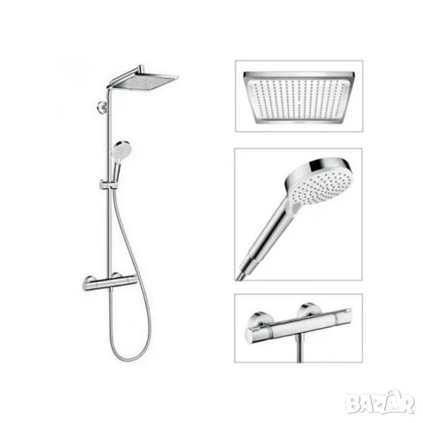 Душ система с термостат Hansgrohe Crometta E240, снимка 1