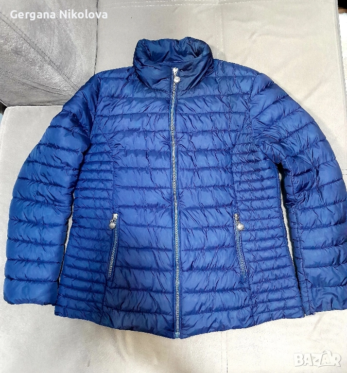 Дамско тъмно синьо,олекотено яке , снимка 1