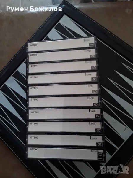 10 много запазени хромни касети TDK SA90 със записи, снимка 1