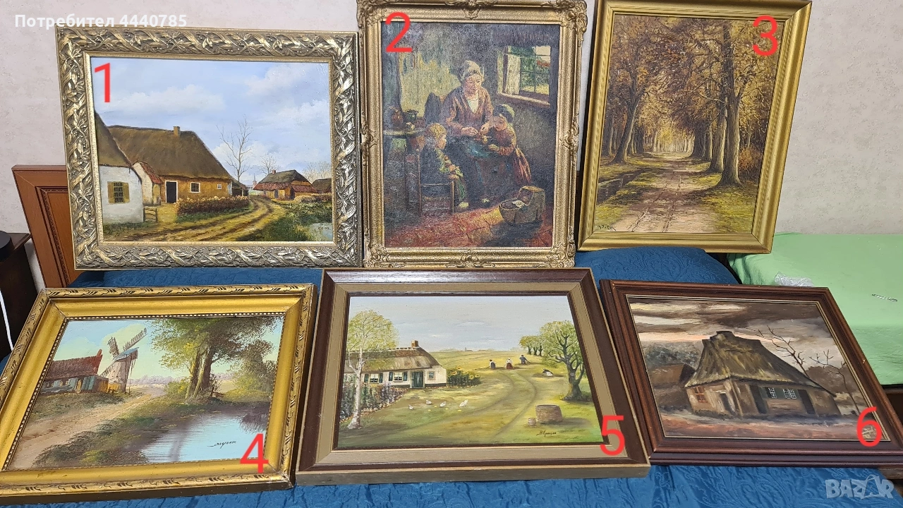 Маслени картини върху платно, снимка 1