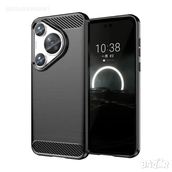 Huawei Pura 70 Pro / Pro+ Удароустойчив Кейс Гръб CARBON, снимка 1