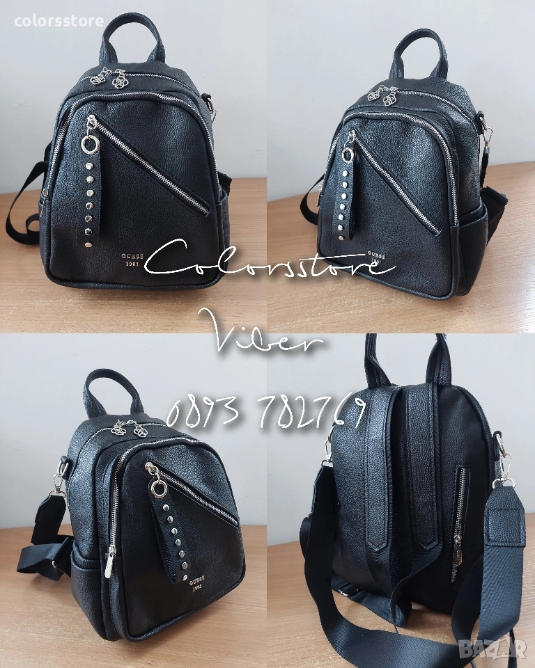 Черна раница Guess -VL153T, снимка 1