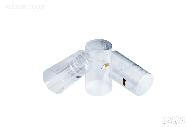 Термосвиваеми капсули Прозрачни за стъклени бутилки, снимка 1