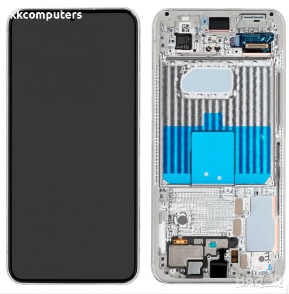 LCD Дисплей за Samsung SM-S901F S22 / GH82-27520B / 27521B / Тъч скрийн + рамка / Бял / Оригинал Ser, снимка 1